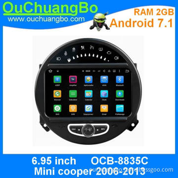 Ouchuangbo car audio stereo gps for android 7.1 mini cooper 2006-2013 2GB RAM BT aux